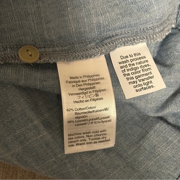 Madewell Square Neck Denim Top Size Small - Picture 9 of 11